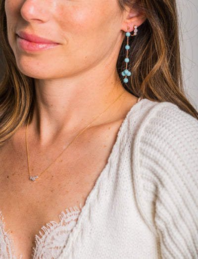 3 Cluster Diamond Necklace