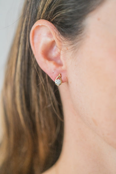Looped Flower Earrings