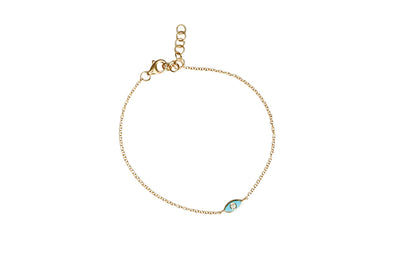 Enamel Evil Eye Bracelet