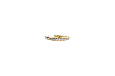 Diamond Ear Cuff in Yellow Gold