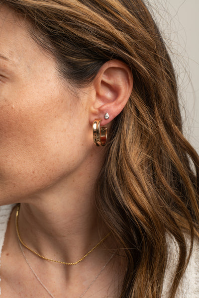 Wavy Hoop Earrings