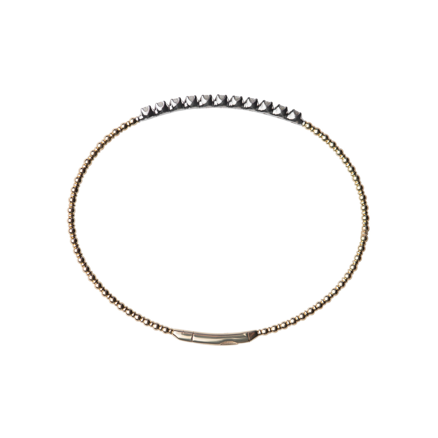 Diamond Line Flexible Bangle