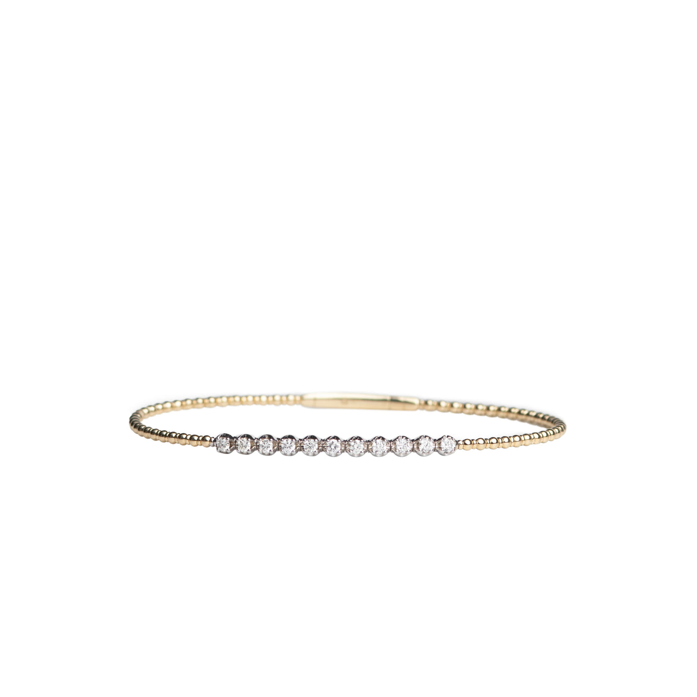 Diamond Line Flexible Bangle