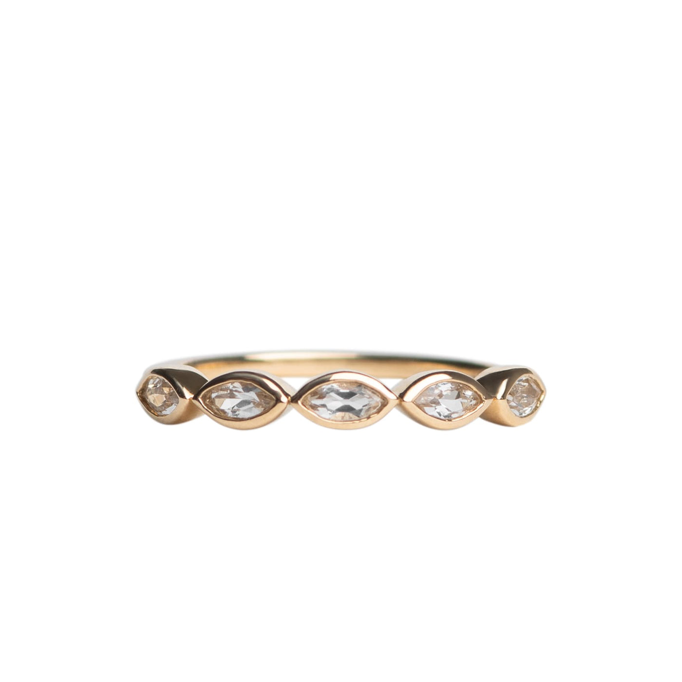 White Topaz Marquise Ring