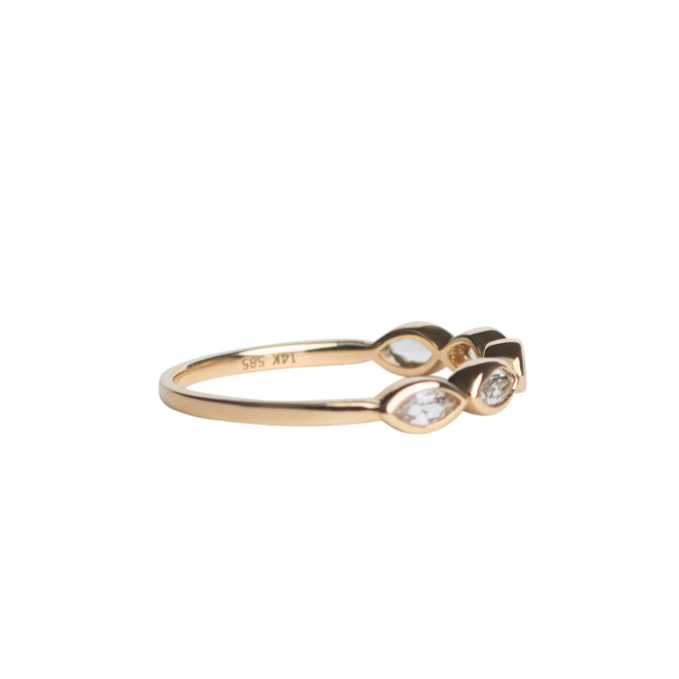 White Topaz Marquise Ring