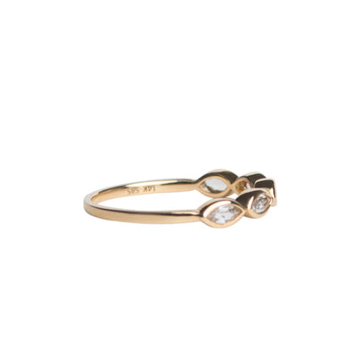 White Topaz Marquise Ring
