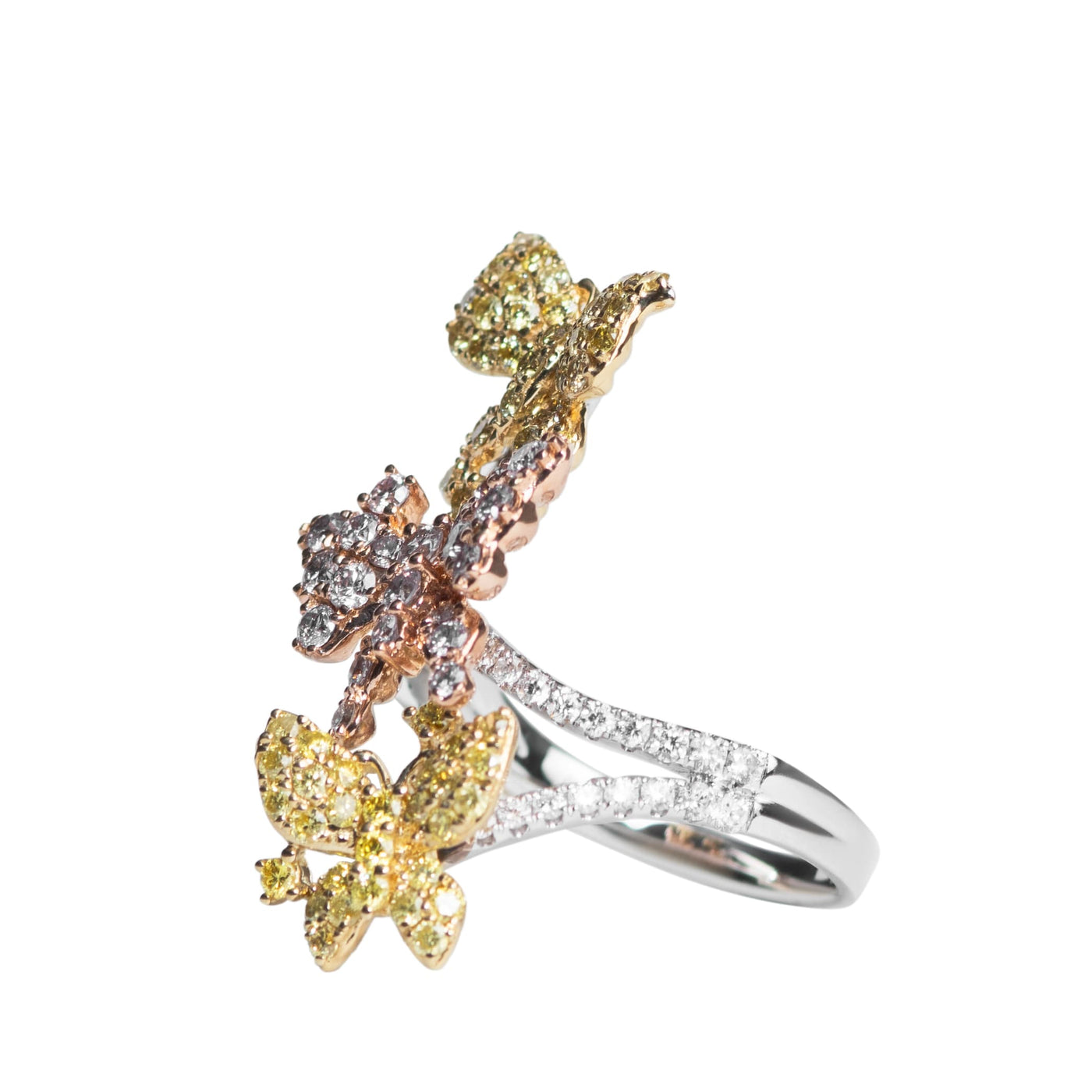 3 Butterfly Ring