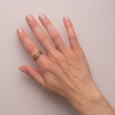 White Topaz Marquise Ring
