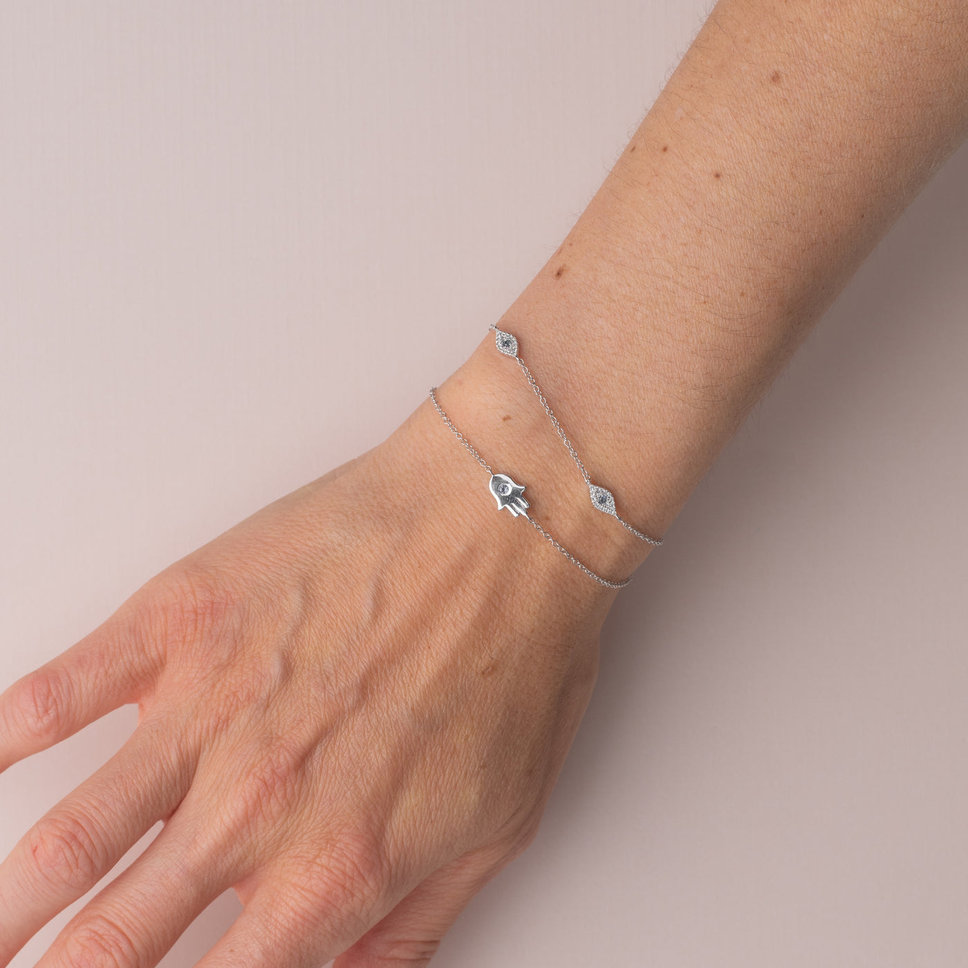 Hamsa and Blue Sapphire Bracelet