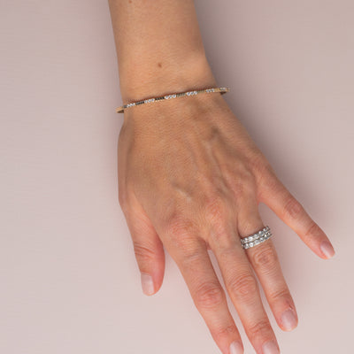 Diamond 7 x 3 Flexible Bangle