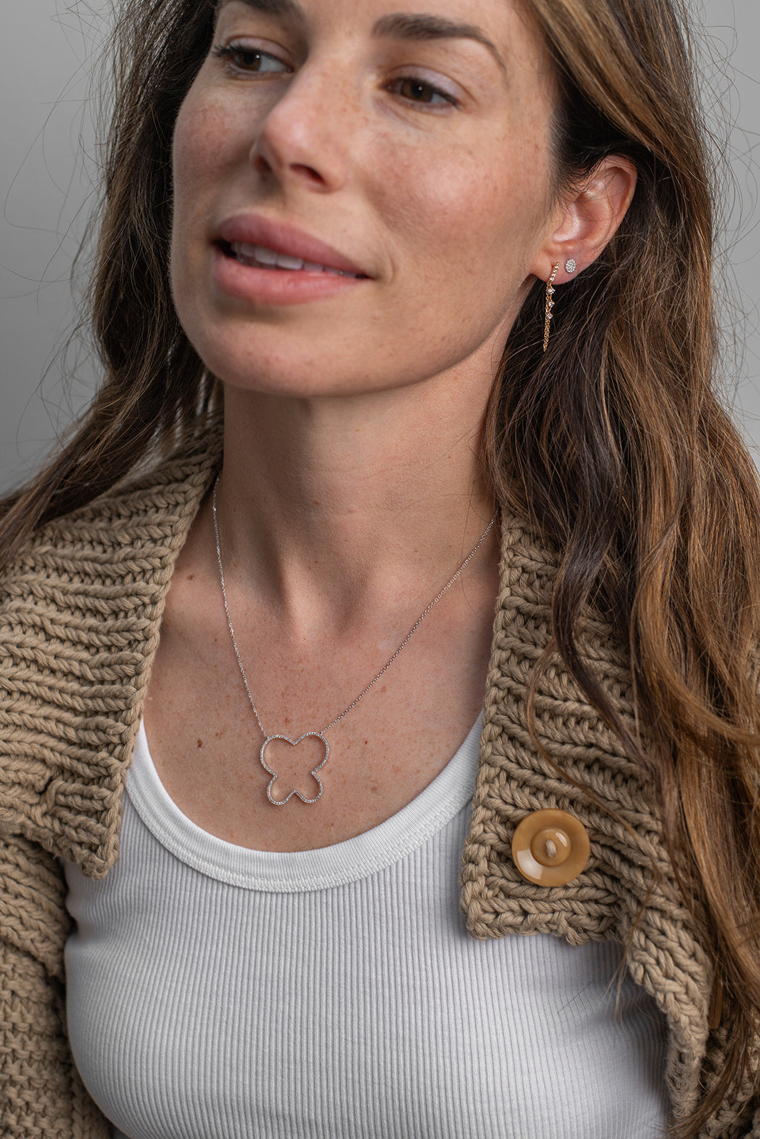 Butterfly Outline Necklace