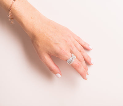 Wave Diamond Ring