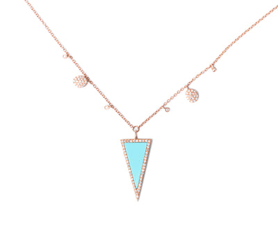 Turquoise Triangle Necklace
