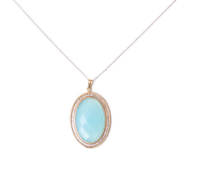 Blue Agate Pendant