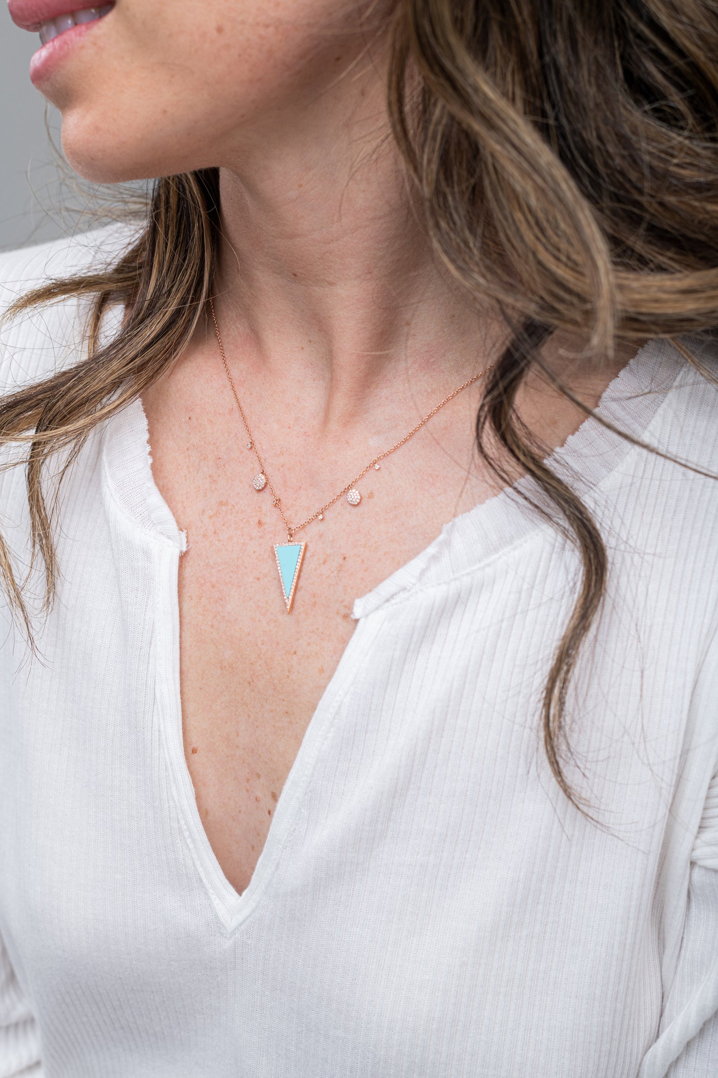 Turquoise Triangle Necklace