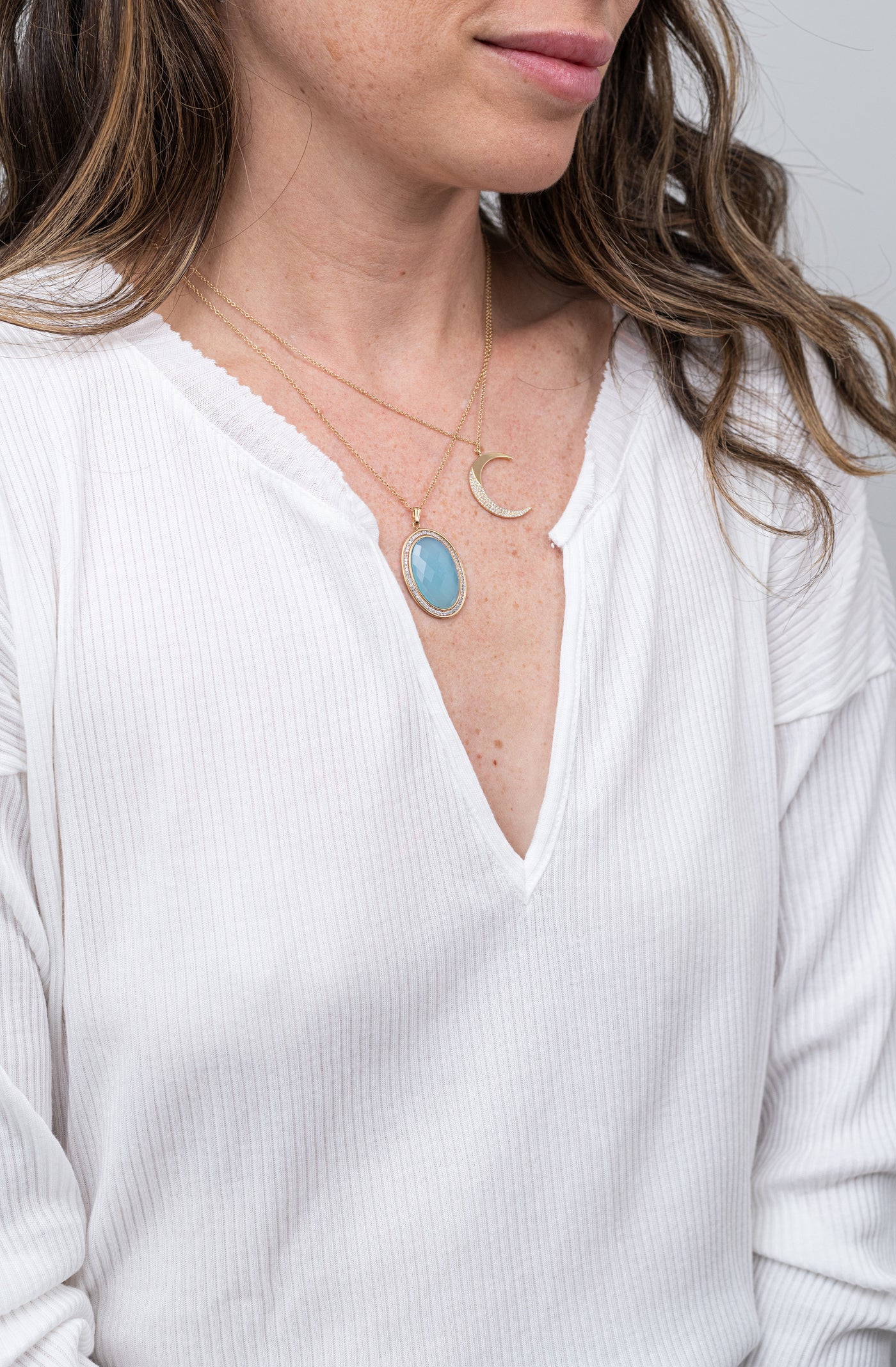 Blue Agate Pendant