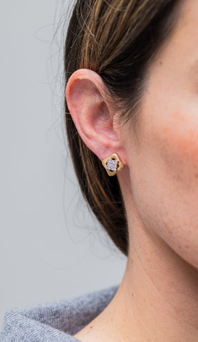 Window Diamond Earrings